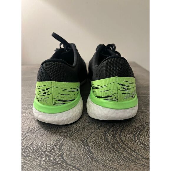 Adidas Adizero Boston 9 Black Signal Green Running Shoes Men’s Size 8.5 EG4657